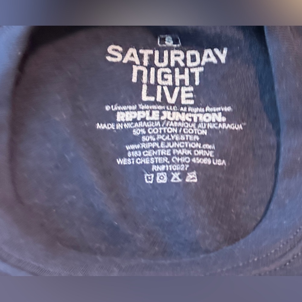 New! Ripple Junction SNL 50 Saturday Night Live Navy Crewneck Sweatshirt Size sm - Picture 3 of 4